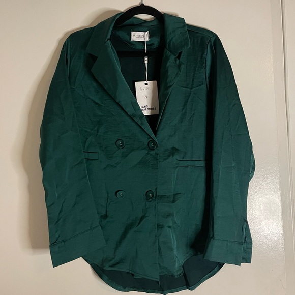 Green Silk Jacket - Picture 1 of 7